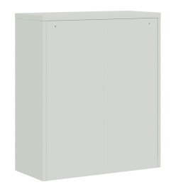 Classeur gris clair 90x40x105 cm acier