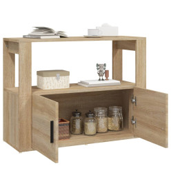 Buffet Chêne sonoma 80x30x60 cm Bois d'ingénierie