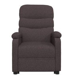 Fauteuil de massage Marron foncé Tissu