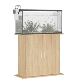 Support pour aquarium chêne sonoma 81x36x73cm bois d'ingénierie