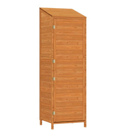 Remise de jardin Marron 55x52x174,5 cm Bois de sapin solide