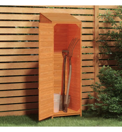 Remise de jardin Marron 55x52x174,5 cm Bois de sapin solide