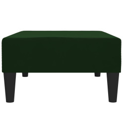 Repose-pied Vert foncé 78x56x32 cm Velours