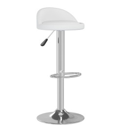 Tabourets de bar lot de 2 blanc similicuir