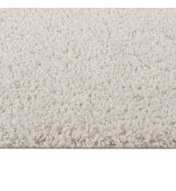 Tapis shaggy à poils longs Crème 160x230 cm