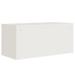 Classeur blanc 90x40x145 cm acier