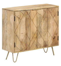 Buffet 80x30x75 cm Bois de manguier solide