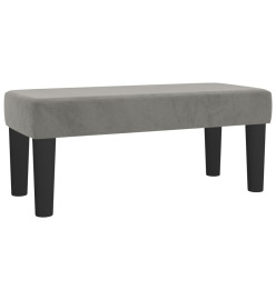 Banc Gris clair 70x30x30 cm Velours