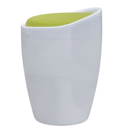 Tabouret Blanc et vert Similicuir