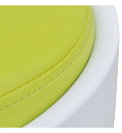 Tabouret Blanc et vert Similicuir