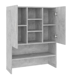 Meuble pour machine à laver Gris béton 70,5x25,5x90 cm