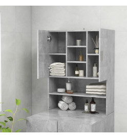 Meuble pour machine à laver Gris béton 70,5x25,5x90 cm