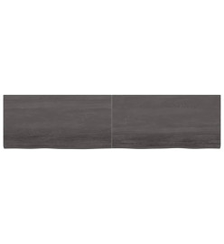 Dessus de bureau gris foncé 200x50x4 cm bois chêne traité