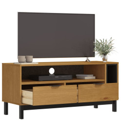 Meuble TV FLAM 110x40x50 cm bois massif de pin