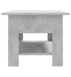 Table basse Gris béton 102x55x42 cm Aggloméré