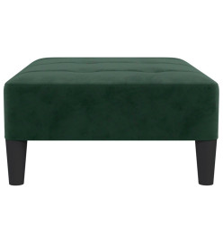 Repose-pied Vert foncé 78x56x32 cm Velours