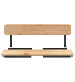 Ensemble de tables à bière pliantes 3 pcs bois massif de sapin