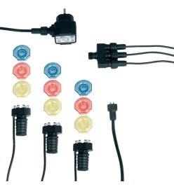 Ubbink Lampe d'étang sous-aquatique MiniBright 3 x 8 LED 1354019