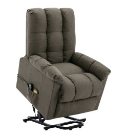 Fauteuil de massage Taupe Tissu