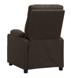 Fauteuil de massage Marron foncé Tissu