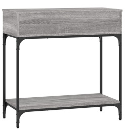 Table console sonoma gris 75x34,5x75 cm bois d'ingénierie