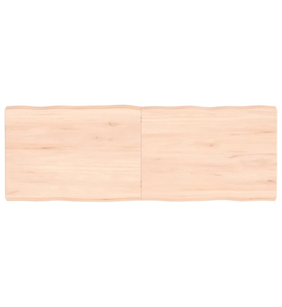 Dessus de table bois chêne massif non traité bordure assortie