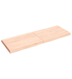 Dessus de table bois chêne massif non traité bordure assortie