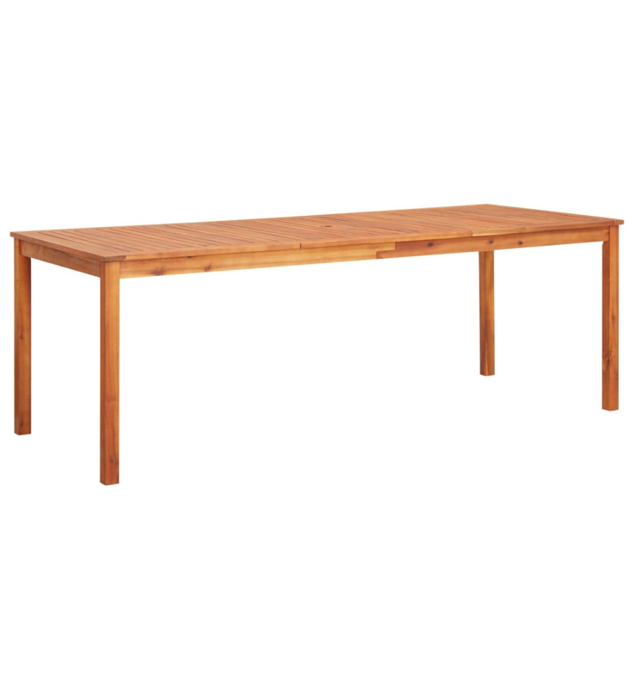 Table de jardin 215x90x74 cm Bois d'acacia massif Table de jardin 215x90x74 cm Bois d'acacia massif