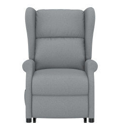 Fauteuil de massage inclinable Gris clair Tissu