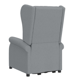 Fauteuil de massage inclinable Gris clair Tissu