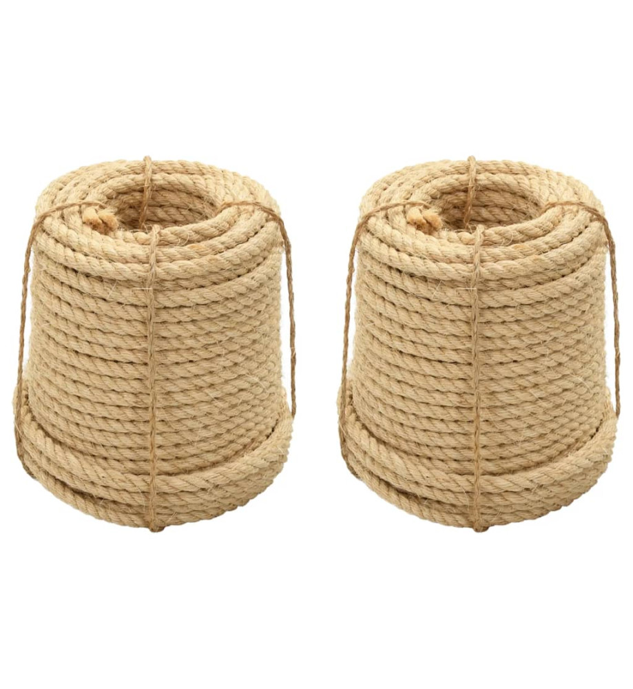 Cordes en sisal 2 pcs 12 mm 250 m