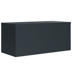 Classeur anthracite 90x40x240 cm acier