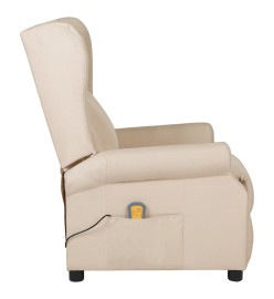 Fauteuil de massage Crème Tissu