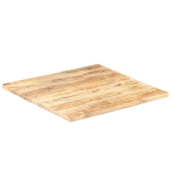 Dessus de table Bois de manguier solide 25-27 mm 80x80 cm