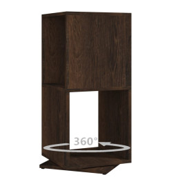 Armoire rotative Chêne fumé 34,5x34,5x75,5 cm Aggloméré