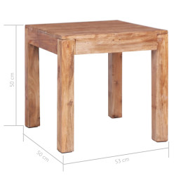 Table basse 53 x 50 x 50 cm Bois de récupération massif