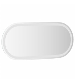 Miroir de salle de bain à LED 80x35 cm ovale