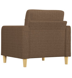 Fauteuil Marron 60 cm Tissu