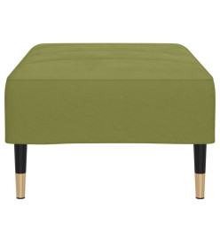 Repose-pied Vert clair 78x56x32 cm Velours