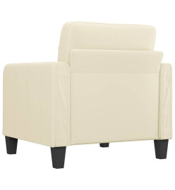 Fauteuil Crème 60 cm Similicuir