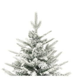 Arbre de Noël artificiel LED et flocons de neige 120 cm PVC PE