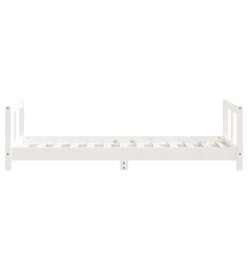 Cadre de lit pour enfant blanc 80x160 cm bois de pin massif