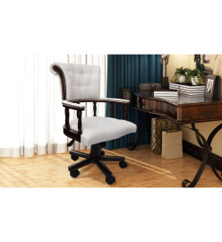 Chaise de bureau pivotante Blanc