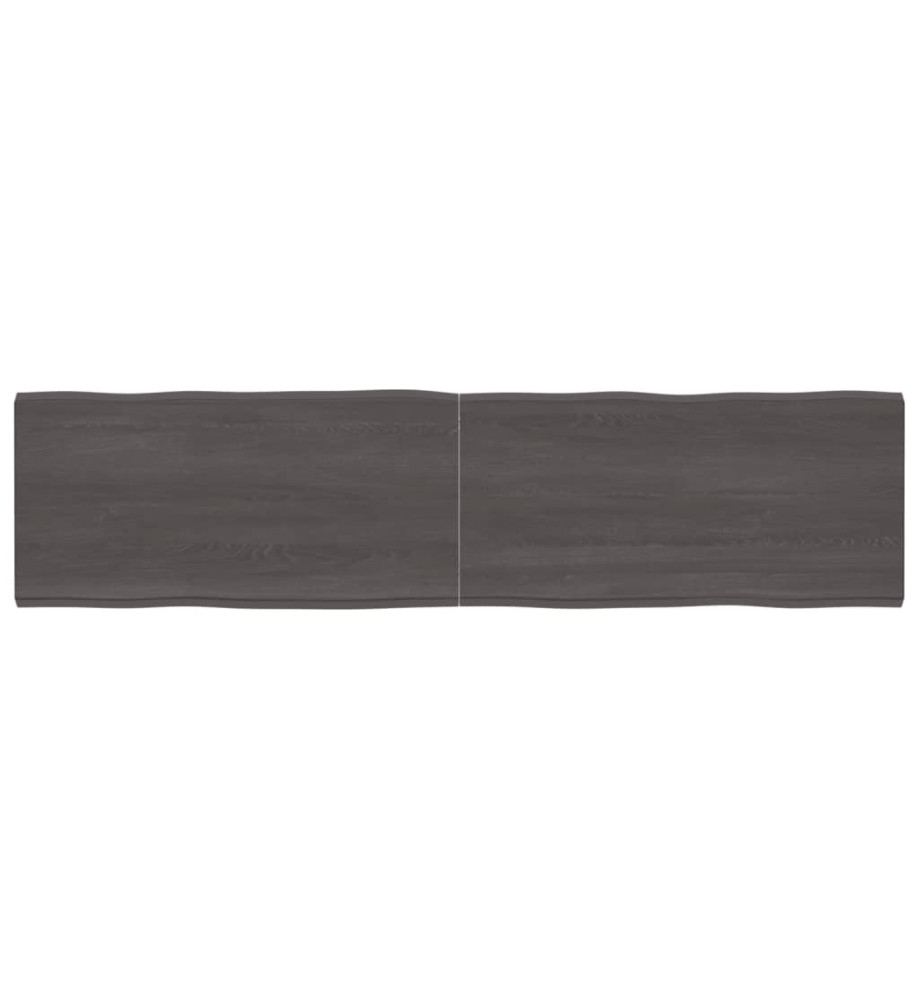 Dessus de table bois chêne massif traité bordure assortie