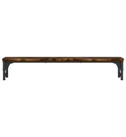 Support de moniteur chêne fumé 85x23x15,5 cm bois d'ingénierie