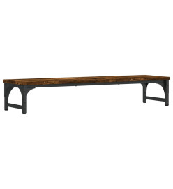 Support de moniteur chêne fumé 85x23x15,5 cm bois d'ingénierie