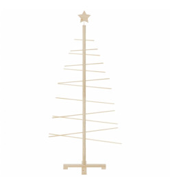 Arbre de Noël en bois pour décoration 150 cm bois massif de pin