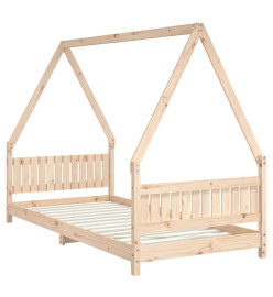 Cadre de lit pour enfants 90x200 cm bois de pin massif