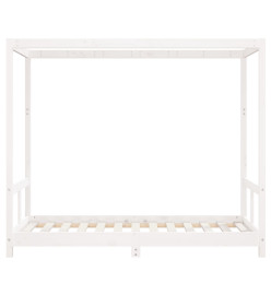 Cadre de lit pour enfant blanc 80x160 cm bois de pin massif