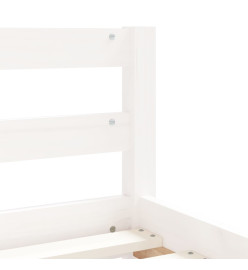 Cadre de lit pour enfant tiroirs blanc 80x160cm bois pin massif